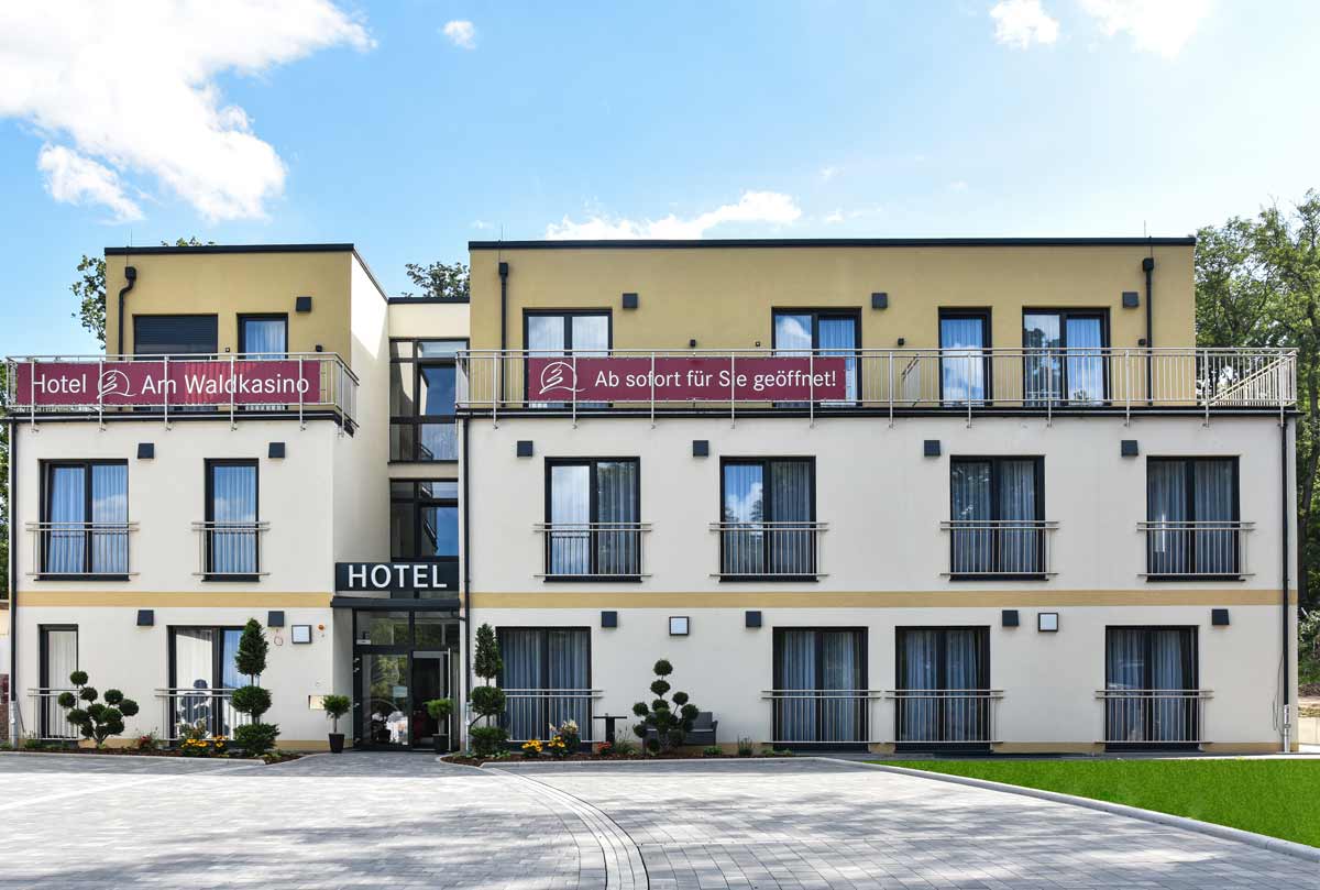 Das neu erbaut Hotel am Waldkasino bietet einen fantastischen Blick über die Stadt Erfurt
